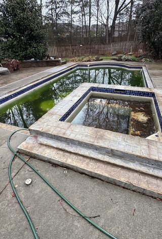 Debris removal & vacuum clean — pool service in Vero Beach, FL